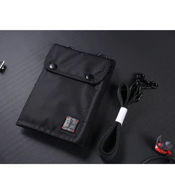 Large Capacity Travel Neck Pouch Passport Cover For Men