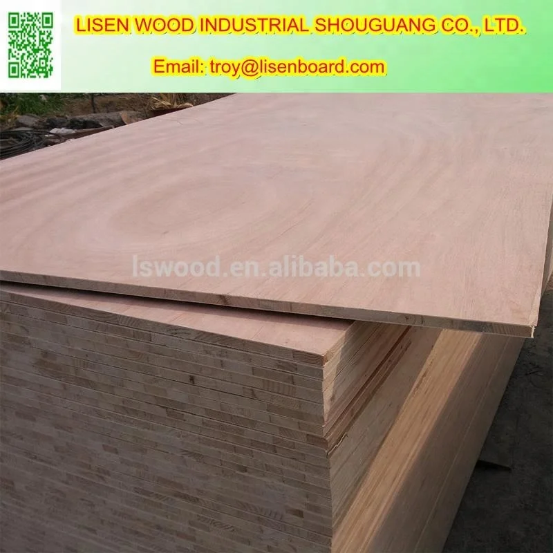 high quality poplar core 18mm commerical  block board for furniture