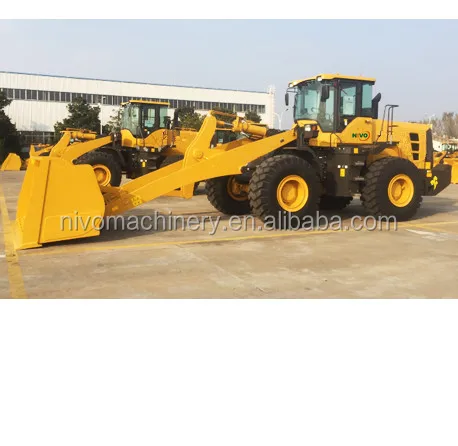 NIVO 5ton wheel loader new front loader with super boom parts optional for vietnam and can customized large bucket or parts