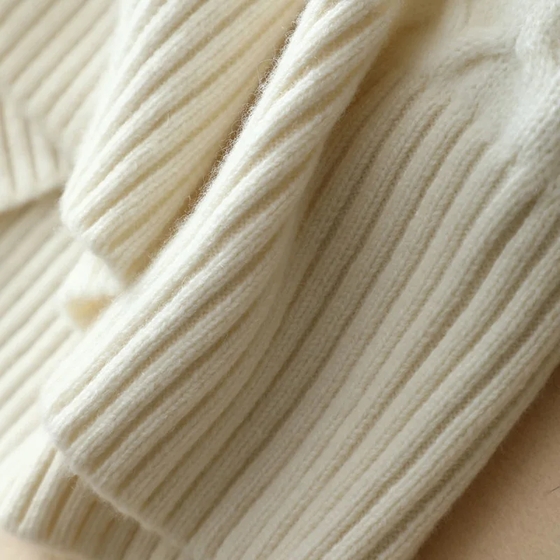 Fashion above knee length dress winter pure cashmere dress solid color womens dresses