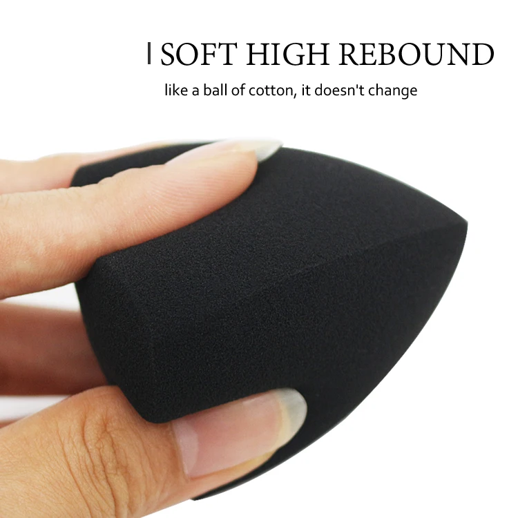  Оптовая продажа Amazon популярный инструмент для основы под макияж черный косметический спонж блендер