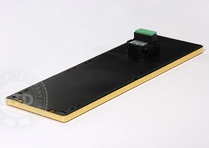 Big size luxury hotel LED touch electric doorplate, with function of DND, make up room, please wait, bell, german standards