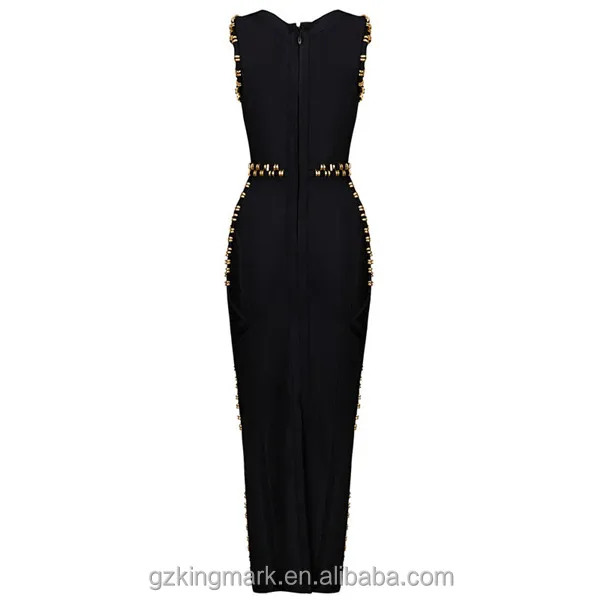 Factory Stock Beading Kim Kardashian Celebrity Bodycon Bandage Party Dresses