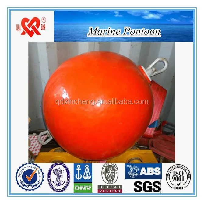 World widely used marine polyurethane foam filled fender floating mooring buoy