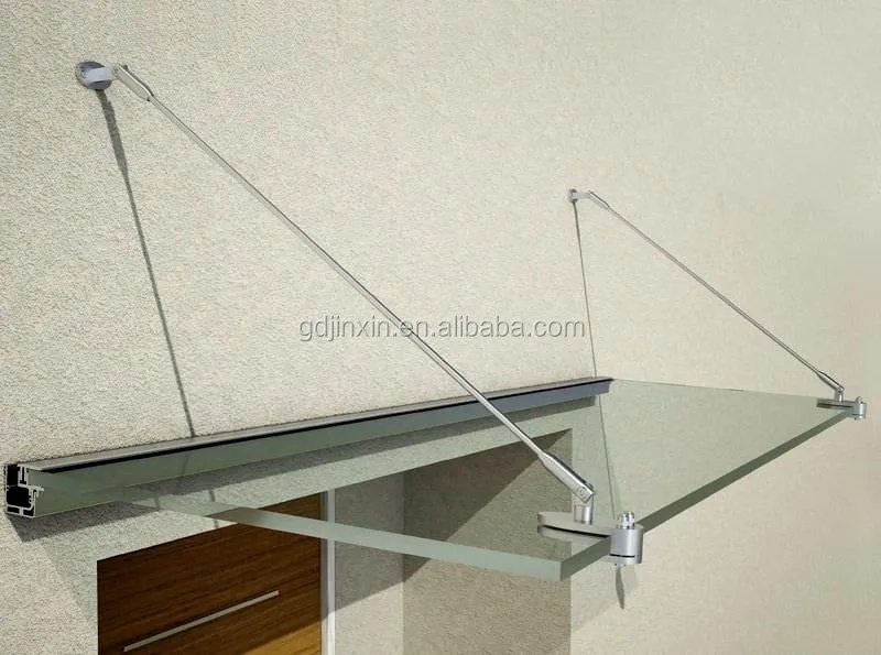Modern Stainless Steel Glass Canopy Fittings For Glass Door Canopy