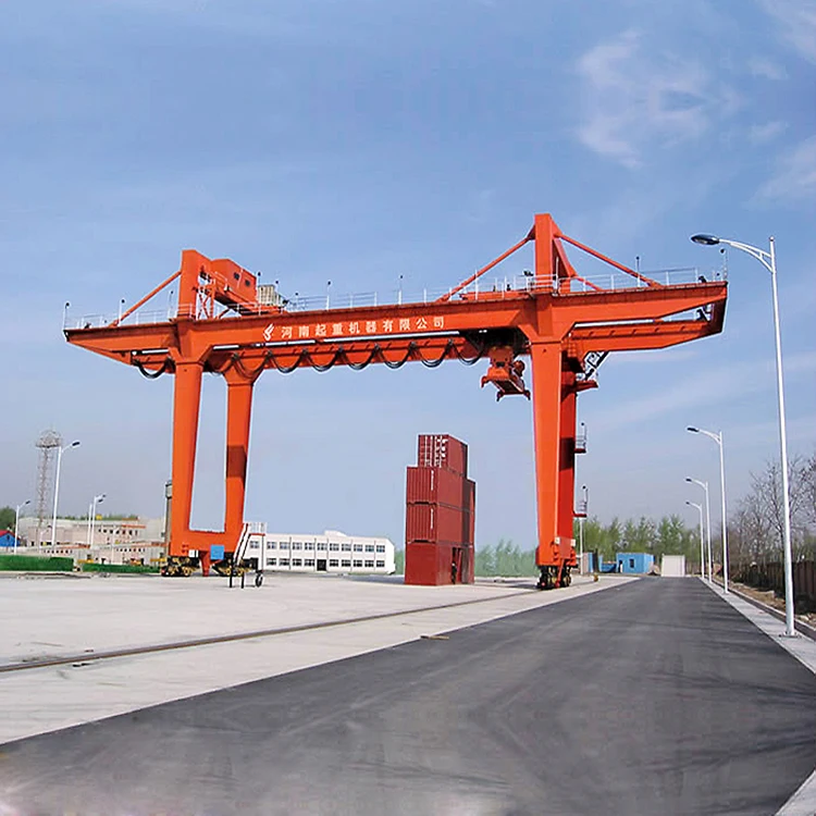 Умеренная цена RMG модель рейка крепление 40 футовый контейнер козловой кран