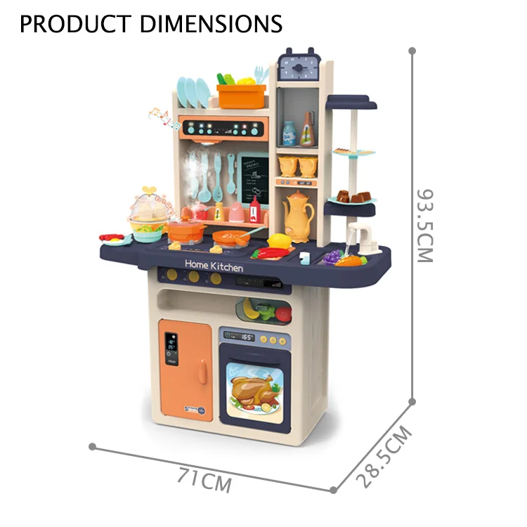 
Mist Spray Egg Steamer Water Spray 93.5 CM Big Kitchen Sets Toys Kids Kitchen Toys 