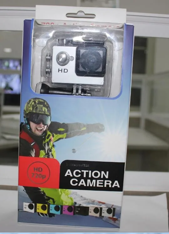 Дешевая цифровая Экшн-камера 2,0 дюйма, Hd 720p, Спортивная камера, Водонепроницаемая full hd 1080p, Экшн-камера для рекламных подарков