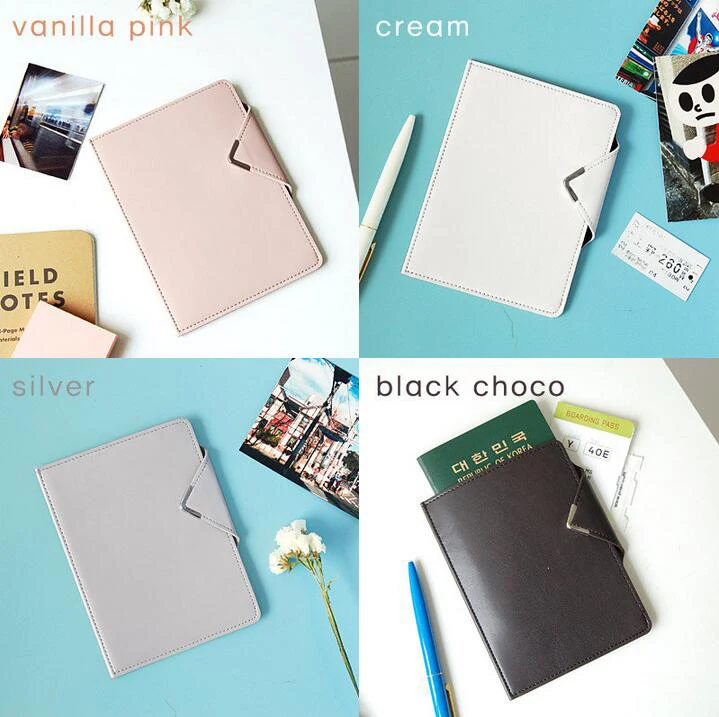 Simple Style Genuine Leather Travel Passport Holder Passport Cover Travel accessories