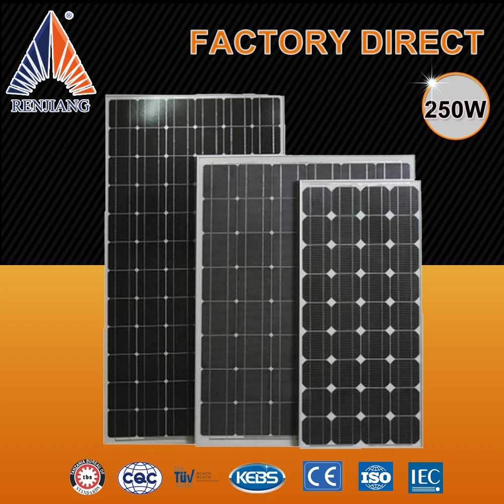 
2018 A Grade High Efficiency solar panel 250W 260W 300W 156mmx156mm Monocrystalline Silicon Buy Monocrystalline Solar Cell 