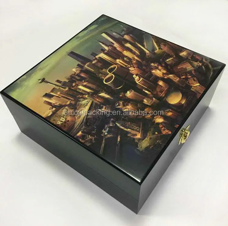 Handmade Matt Lacquered Gift Packaging Wooden Date Chocolate Box