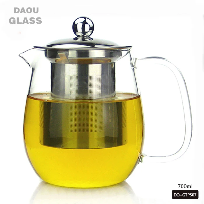 Glass Teapot with Stainless Steel Tea Infuser & Lid ,teapot maker,chinese supplier