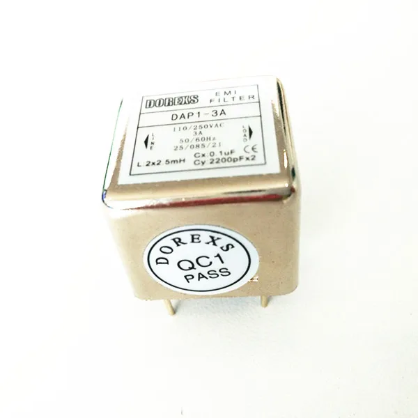 DAP1-6A PCB mounting single phase EMI power filter