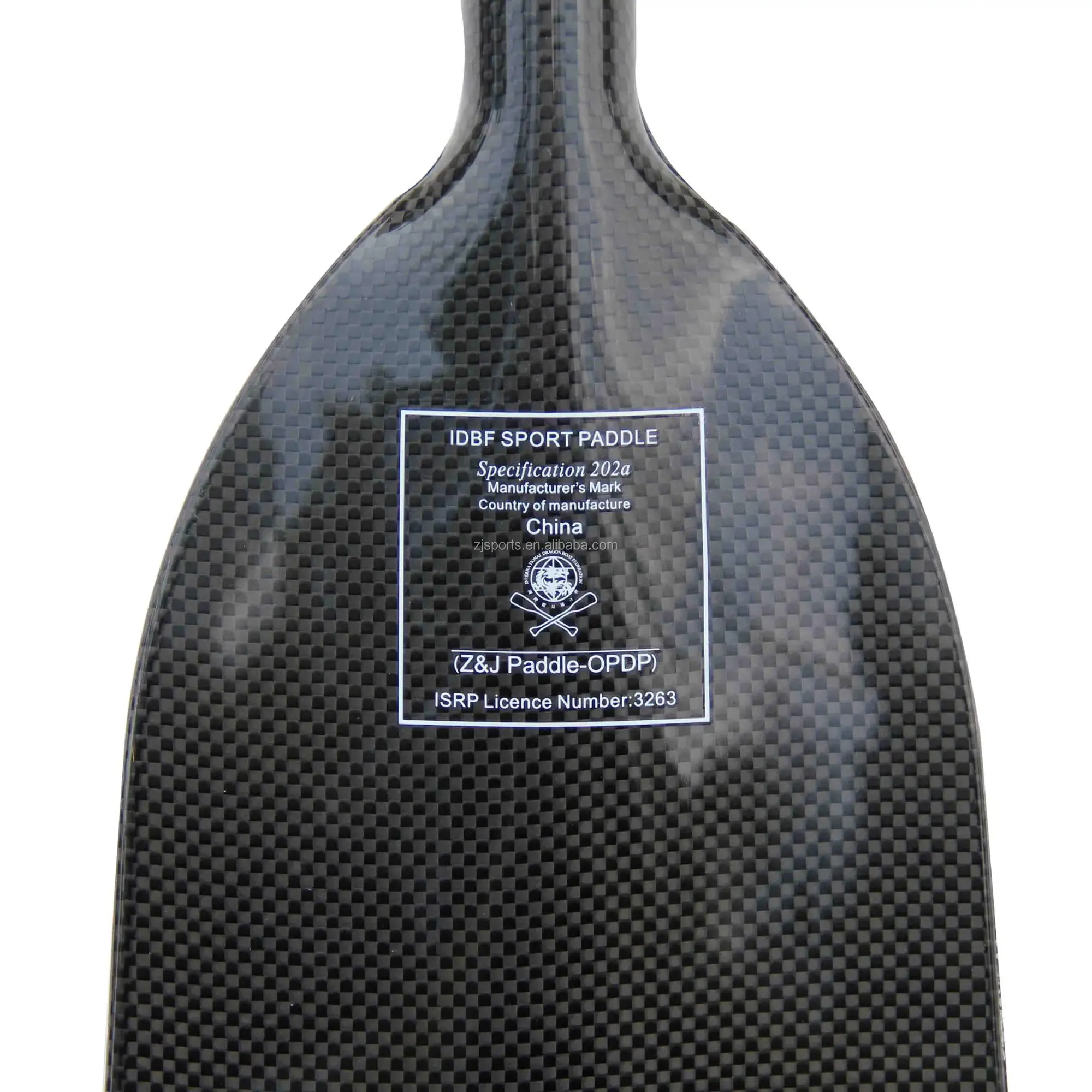 Z&J SPORT New Type IDBF Approved One-Piece Carbon Dragon Boat Paddle With 3 Handle Option in Length of 46-52INCH