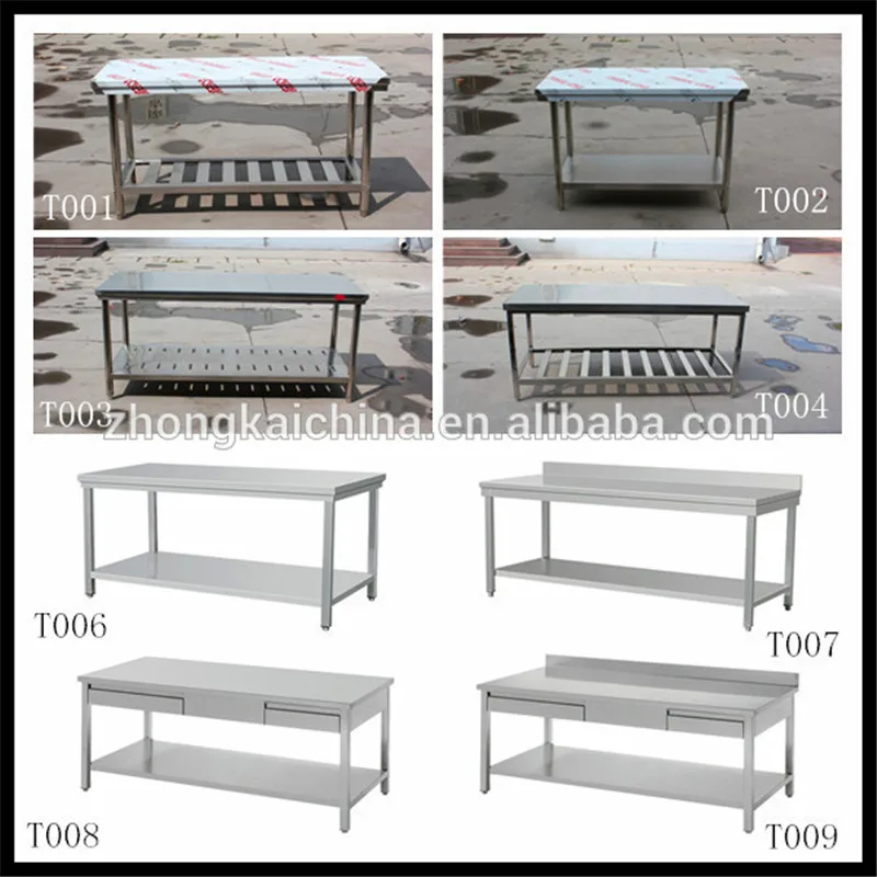 Stainless Steel Industry Kitchen Work Table Drawers/Work Bench Table