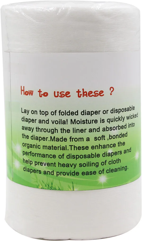 Wholesale Washable Cloth Diaper Insert Charcoal Bamboo Babies Design Plain Woven Soft Breathable