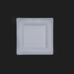 100% биоразлагаемые и компостируемые квадратные тарелки для тортов, салатов, фруктов.