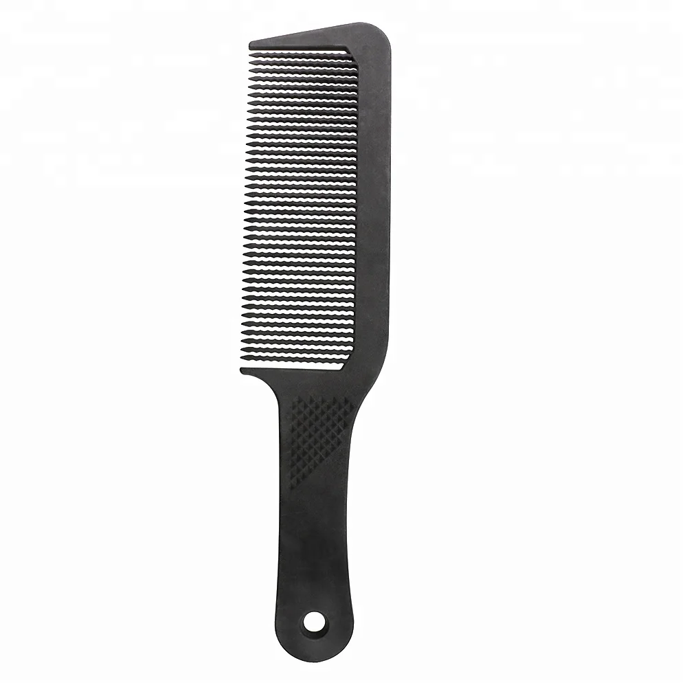 Unique Anti-staitc Salon Hairdressing Wave Tooth Flat Top Clipper Comb Barber Hair Cutting Comb
