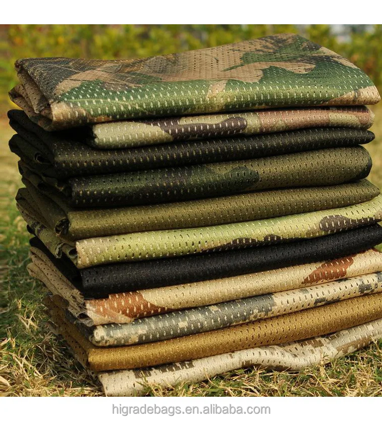 polyester camo net camouflage military scarf of A commando caul scarves