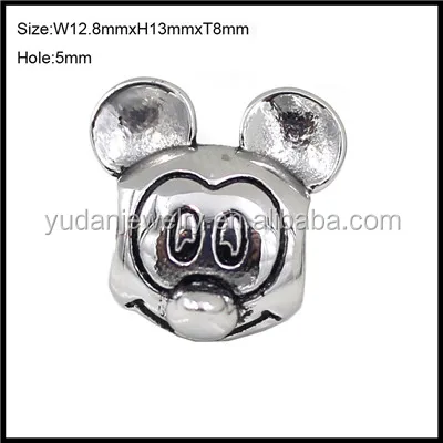 Hot sale fit pan bracelet stainless steel European charm beads