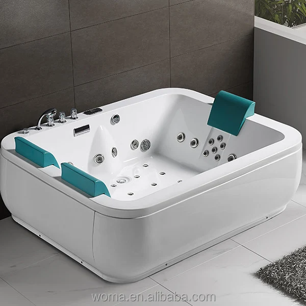 large size  2m whirlpool hot tub 3 person family jetted massage bathtub spa