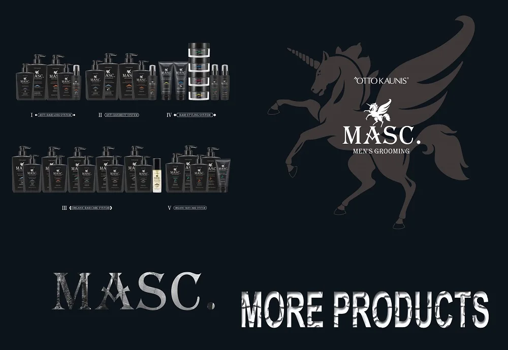 MASC. Мужской уход против выпадения волос парабен свободный рост волос Утолщение Кондиционер
