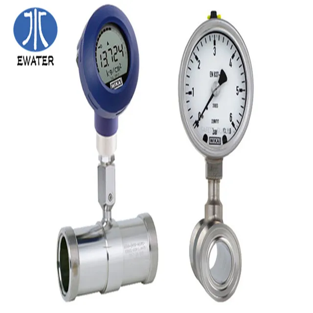 High Quality glycerine filled pressure gauge for water treatment plant system