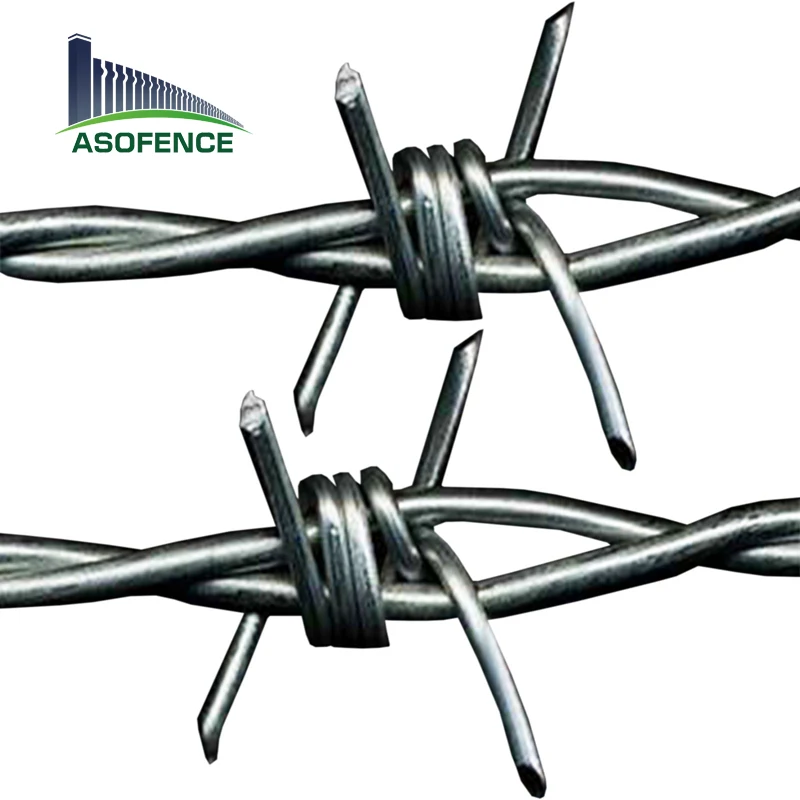 Galvanized Traditional Twist 400M 500M 50Kg Per Roll Double Strand Barbed Wire Price