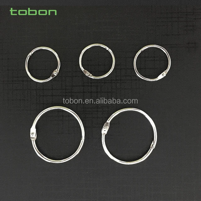 school card ring 20mm to 80mm different size nickel book ring book binding ring