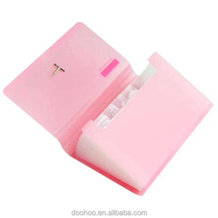 
Wholesale custom cute printing PP a4 plastic document envelope file folder with string closure 