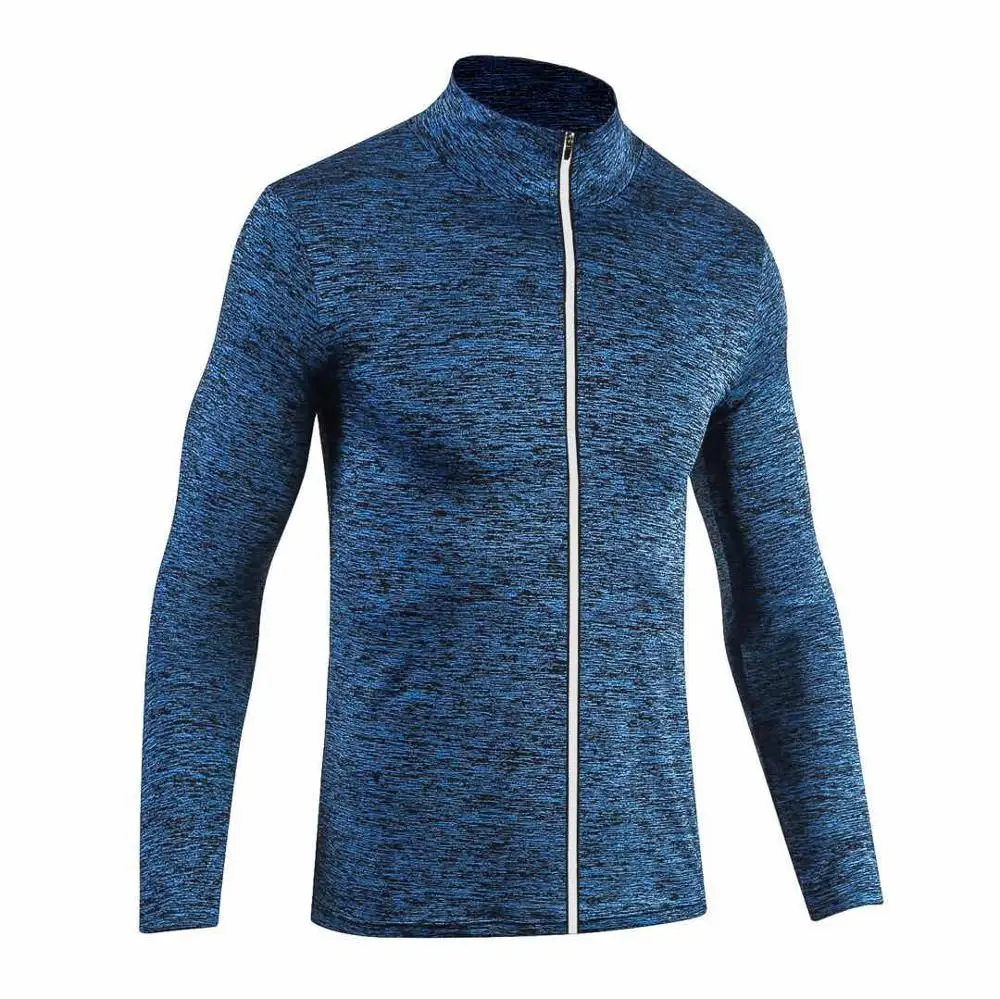 Wholesale Fashion Men Running Sports Training Sweatshirt Long sleeve Outdoor Fitness Sportswear