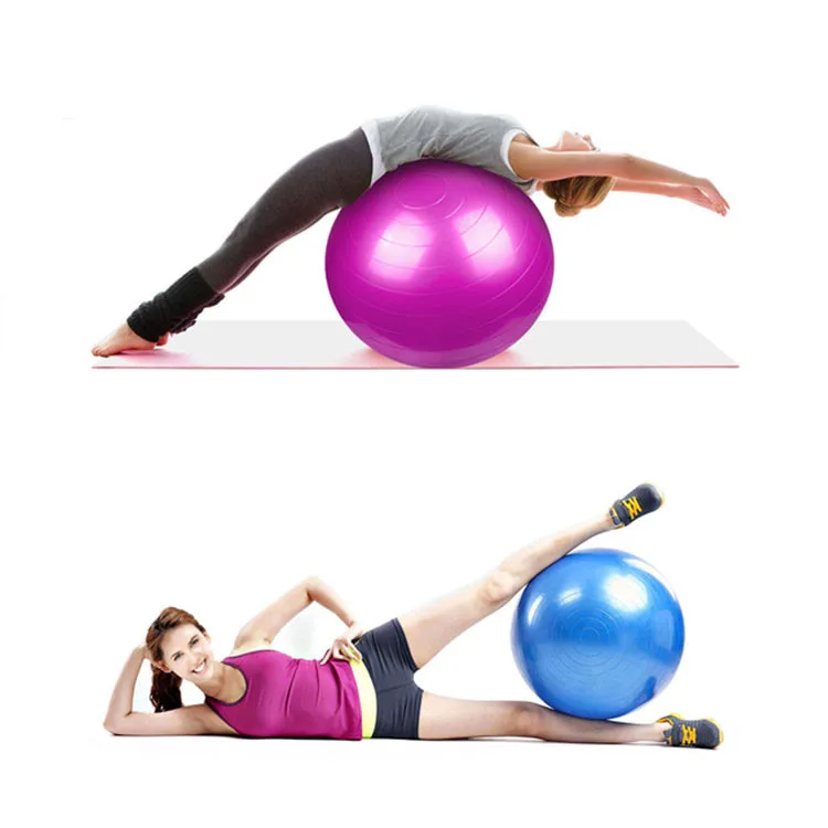 45cm 55cm 65cm 75cm 85cm 95cm Custom Logo Pilates Exercise Yoga Ball with Pump