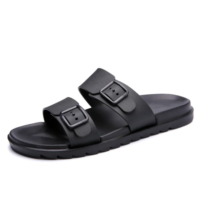 w882 summer man shoe black beach slipper