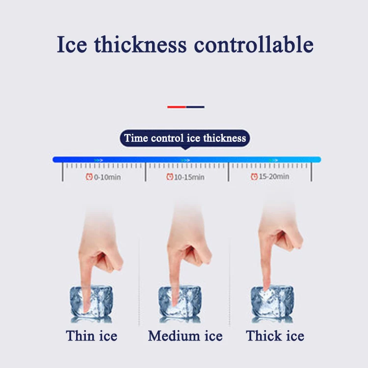 28.3kg commercial tube ice maker machine tube ice making machine