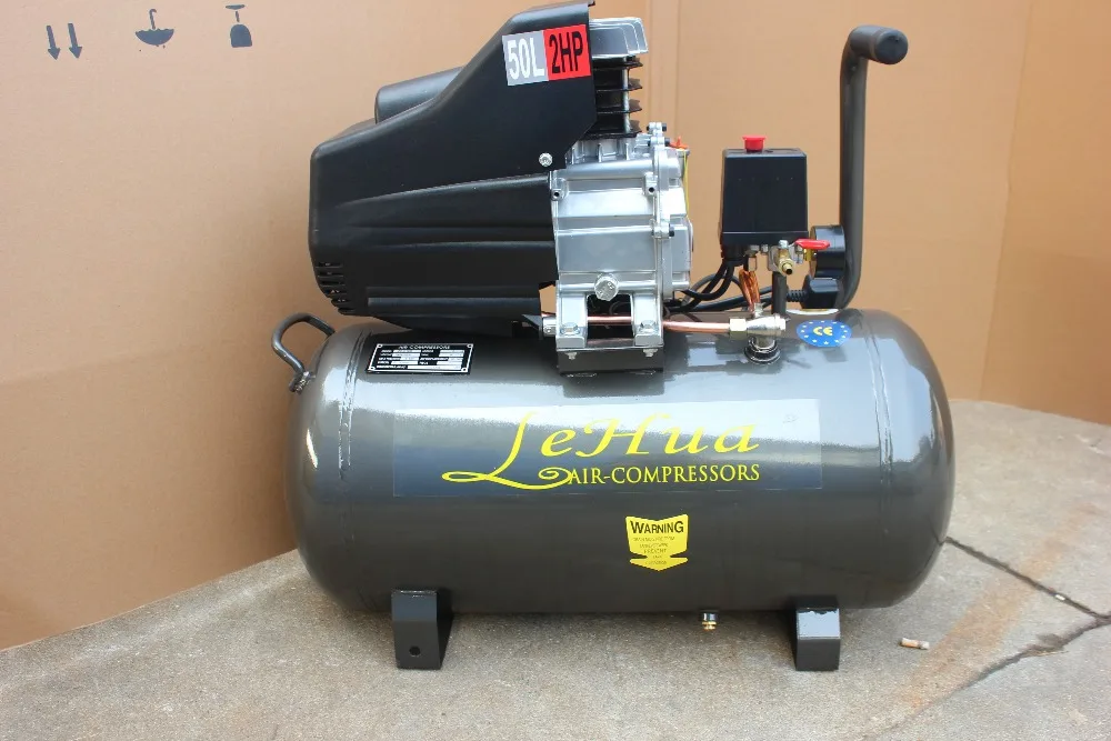 Single Pressure Switch Single Valve 2HP 50L Direct Drive Air Compressor