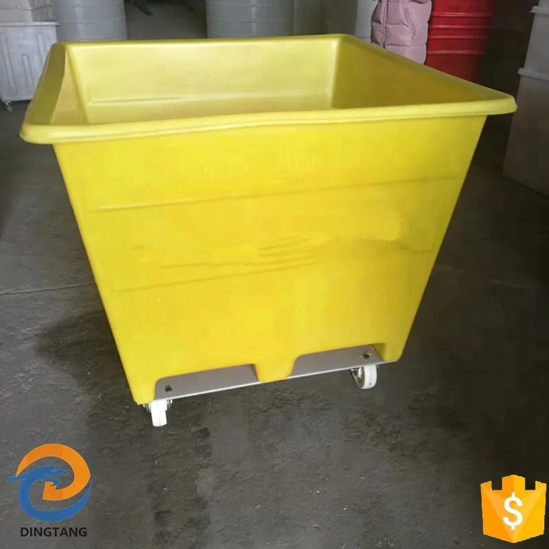
1500L Rectangular Polypropylene Tank With trolly 