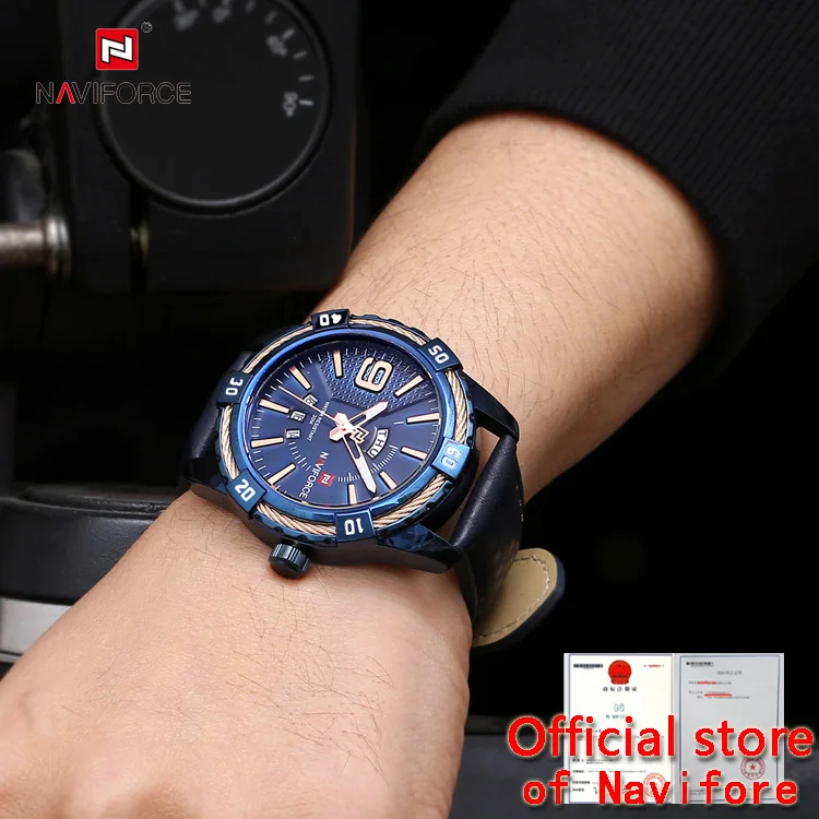 Naviforce relojes hombre sports luxury watches 9117L for men custom logo japan movement quartz mens wrist