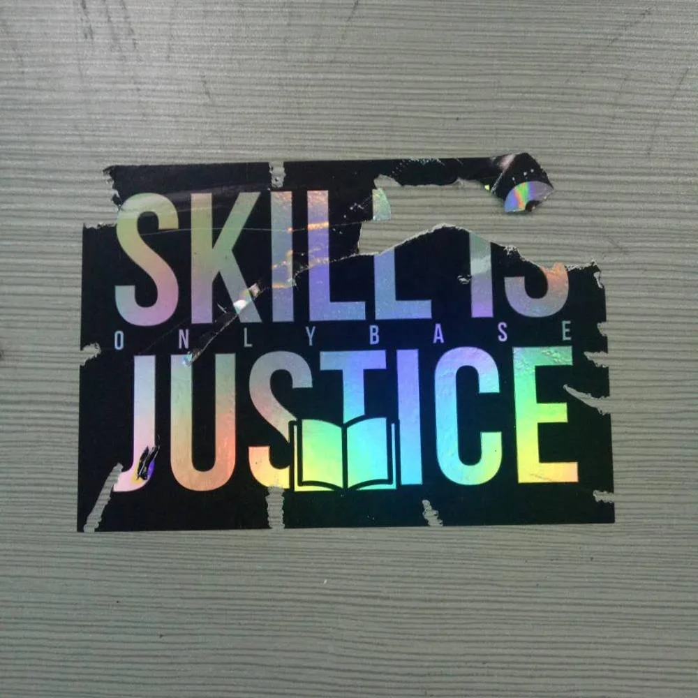 Holographic self adhesive blank eggshell printing paper with A4 size