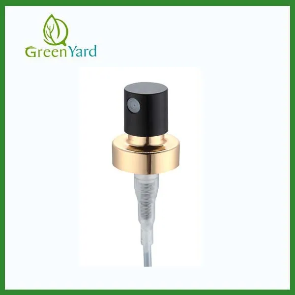 Aluminium metal black crimp perfume spray crimp pump for fragrance bottle