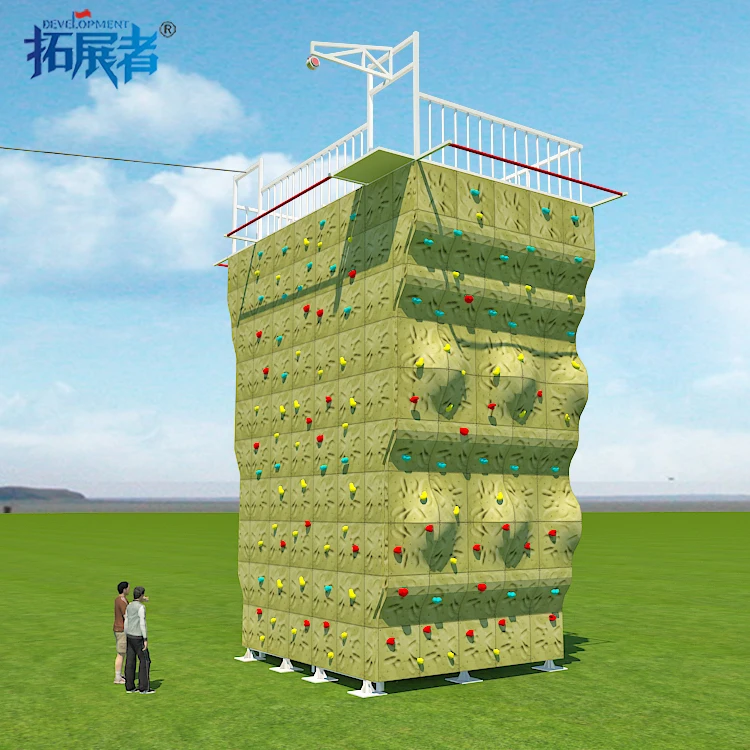 Outdoor Mobile Boulder Climbing Wall Construction