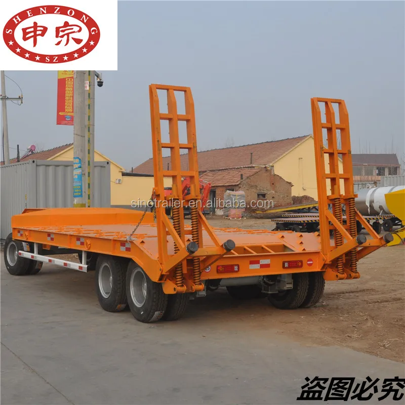 24 tons excavator trailer with climb ramp for tractor