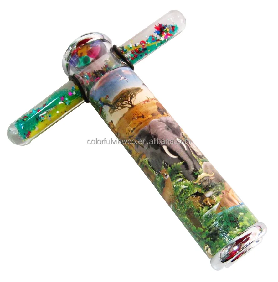 Gift Items Liquid Glitter Wand Kaleidoscopes can be custom printed design or as souvenir