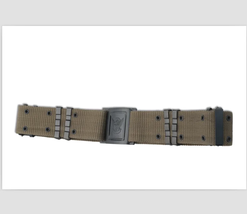 Tactical Brown Desert Khaki Polyester Nylon Durable Resistant Custom Belt