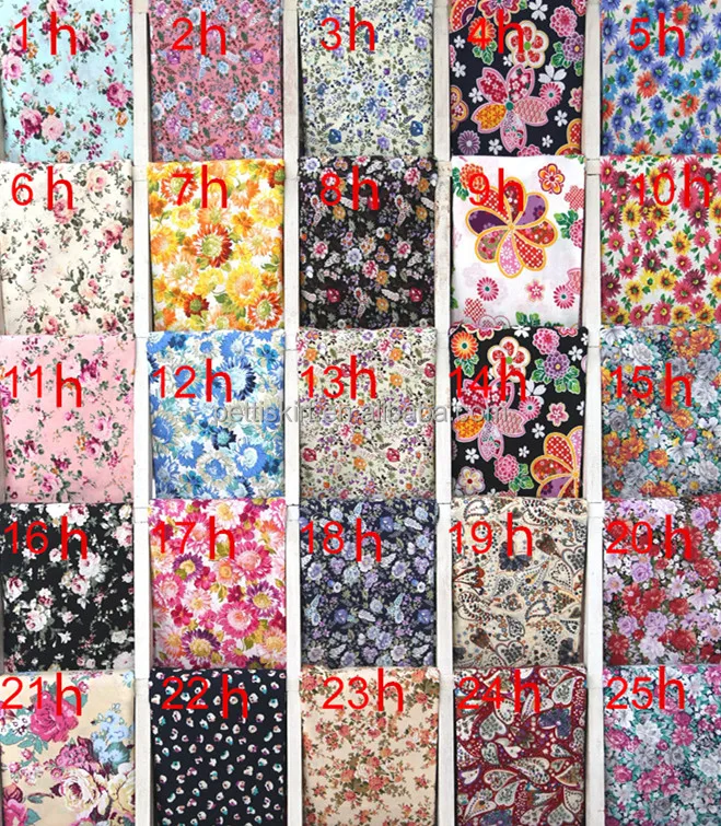 
Floral printed cotton fabric factory wholesale garment fabric 