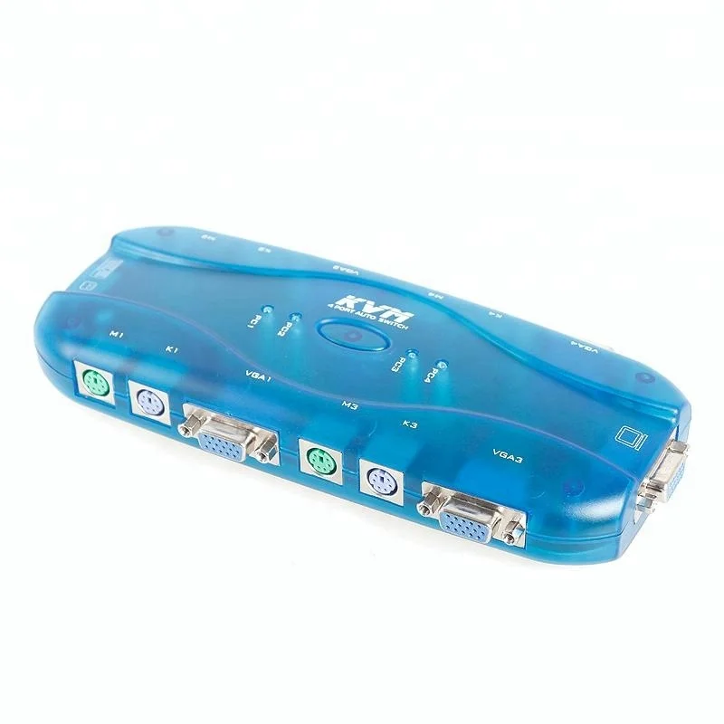 4 порта Авто Vga горячая клавиша горячий разъем Ps/2 Kvm переключатель с аудио