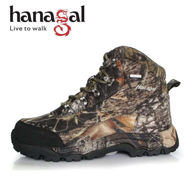 Hanagal Chinese shoe factory good quality camouflage hunting boots waterproof hunting equipment for men women