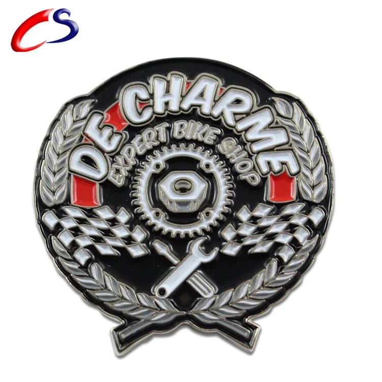 custom own design metal logo lapel pin badge