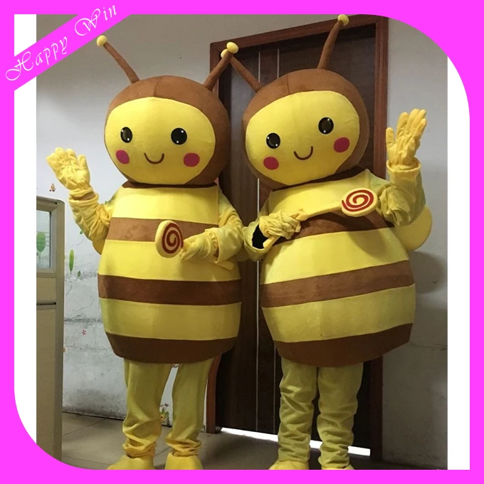 Decoration Bee mascot costume with wings top quality animal walking costume mascot for sale