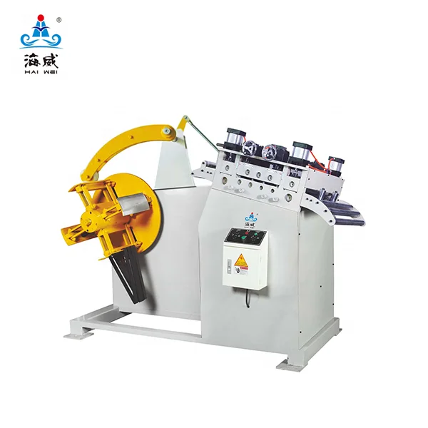 Haiwei manual decoiler straightener 2 in 1 machine