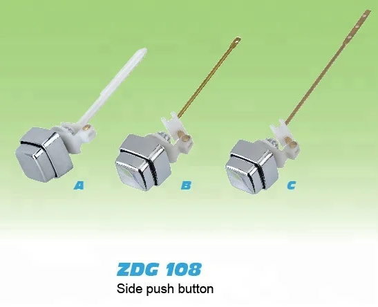 
Flush lever, Toilet tank side push button, cistern fitting, 